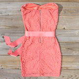 Arizona Lace Dress in Coral: Alternate View #4