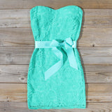 Arizona Lace Dress in Sea: Alternate View #1