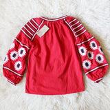 Arizona Sky Blouse in Red: Alternate View #4