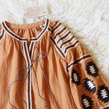 Arizona Sky Blouse in Rust (wholesale): Alternate View #2