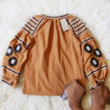 Arizona Sky Blouse in Rust (wholesale): Alternate View #4