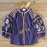 Arizona Sky Blouse in Navy: Alternate View #1