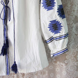 Arizona Sky Blouse in Navy White: Alternate View #3