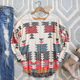 Arizona Winter Tee in Rust: Alternate View #1