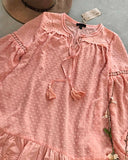 Ashter Lace Dress in Pink: Alternate View #2
