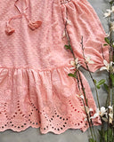 Ashter Lace Dress in Pink: Alternate View #3
