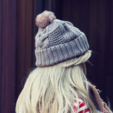The Ashton Beanie in Gray: Alternate View #2