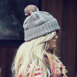 The Ashton Beanie in Gray: Alternate View #1