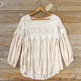 Aspen Gypsy Top in Sand: Alternate View #1