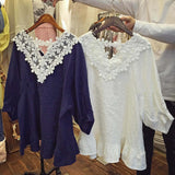 Astilbe Lace Top in White: Alternate View #5