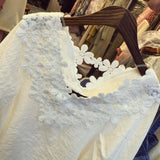 Astilbe Lace Top in White (wholesale): Alternate View #1