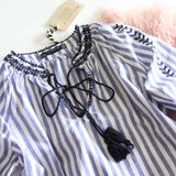 Audrey Stripe Top: Alternate View #2