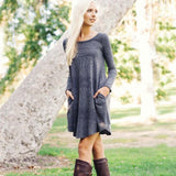 Autumn Dust Dress in Gray: Alternate View #1