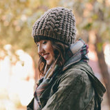 Autumn Knit Cozy Beanie: Alternate View #1