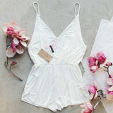 White Avalon Romper: Alternate View #3