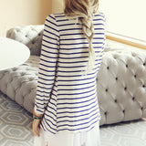Basic Stripe Cardigan: Alternate View #4