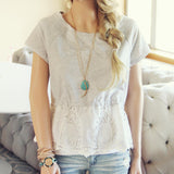 Battenburg Lace Tee: Alternate View #3