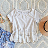 Battenburg Lace Tee: Alternate View #1