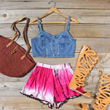 Beach Gypsy Shorts in Pink: Alternate View #4