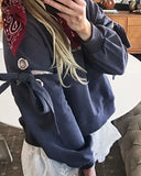 Belle Tie Sweatshirt: Alternate View #2