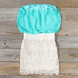 Bewilder Lace Dress in Sea: Alternate View #4