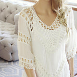 The Blake Tunic in White: Alternate View #2