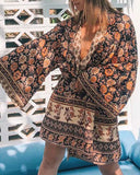 Crimson Magnolia Kimono: Alternate View #6