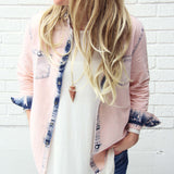 Rosé & Denim Shirt: Alternate View #1