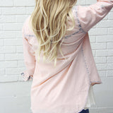 Rosé & Denim Shirt: Alternate View #3