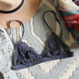 Boheme Lace Bralette in Smoke: Alternate View #1