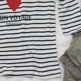 Bon Voyage Stripe Tee: Alternate View #3