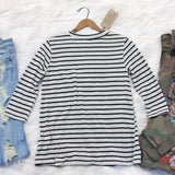 Bon Voyage Stripe Tee: Alternate View #4