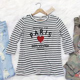 Bon Voyage Stripe Tee: Alternate View #1