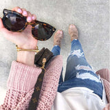 The Boston Bundle Sweater in Mauve: Alternate View #7