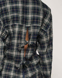 Tie Back Plaid Top in Navy: Alternate View #3