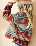 Bozeman Cozy Jacket in Cactus Bloom: Alternate View #2