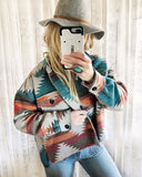 Bozeman Cozy Jacket in Red: Alternate View #1