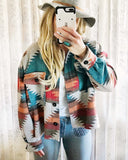 Bozeman Cozy Jacket in Red: Alternate View #2