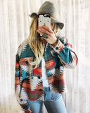 Bozeman Cozy Jacket in Red: Alternate View #3