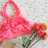 Spool Active Braided Sports Bra in Pink: Alternate View #3