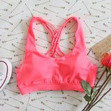 Spool Active Braided Sports Bra in Pink: Alternate View #2