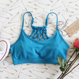 Spool Active Braided Sports Bra in Sky: Alternate View #2