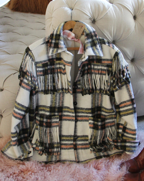 Buckwheat Fringe Coat in Tundra: Featured Product Image