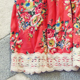 Buffalo Rose Romper in Coral: Alternate View #3