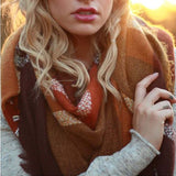 Bundled Tamarack Scarf: Alternate View #3