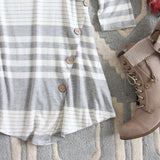 Button & Stripe Tee: Alternate View #3