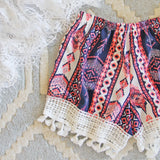 Cabana Fringe Shorts: Alternate View #2