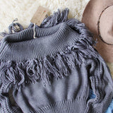 Cable & Feather Sweater in Gray: Alternate View #2