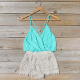 Caravan Romper in Mint: Alternate View #1