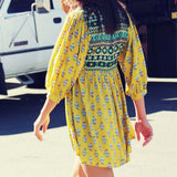 Cedar Grass Dress in Mustard: Alternate View #1